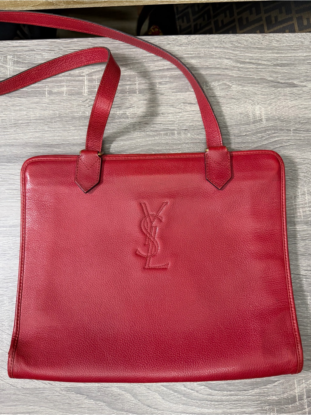 Ysl Vintage Leather Shoulder Crossbody Bag
